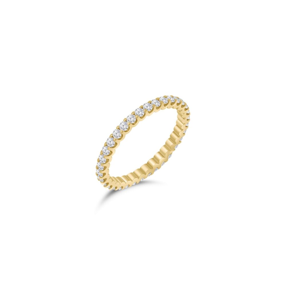 Lab grown diamonds in Cyprus - Eternity BD  Diamond Ring 0.75 Carat - Yellow Gold best quality and price