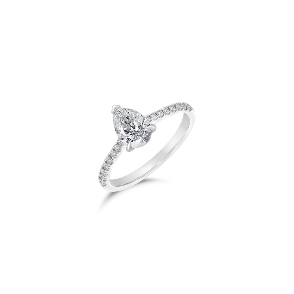 Lab grown diamonds in Cyprus - Jolan Drop Twisted Ring 1 Carat best quality and price