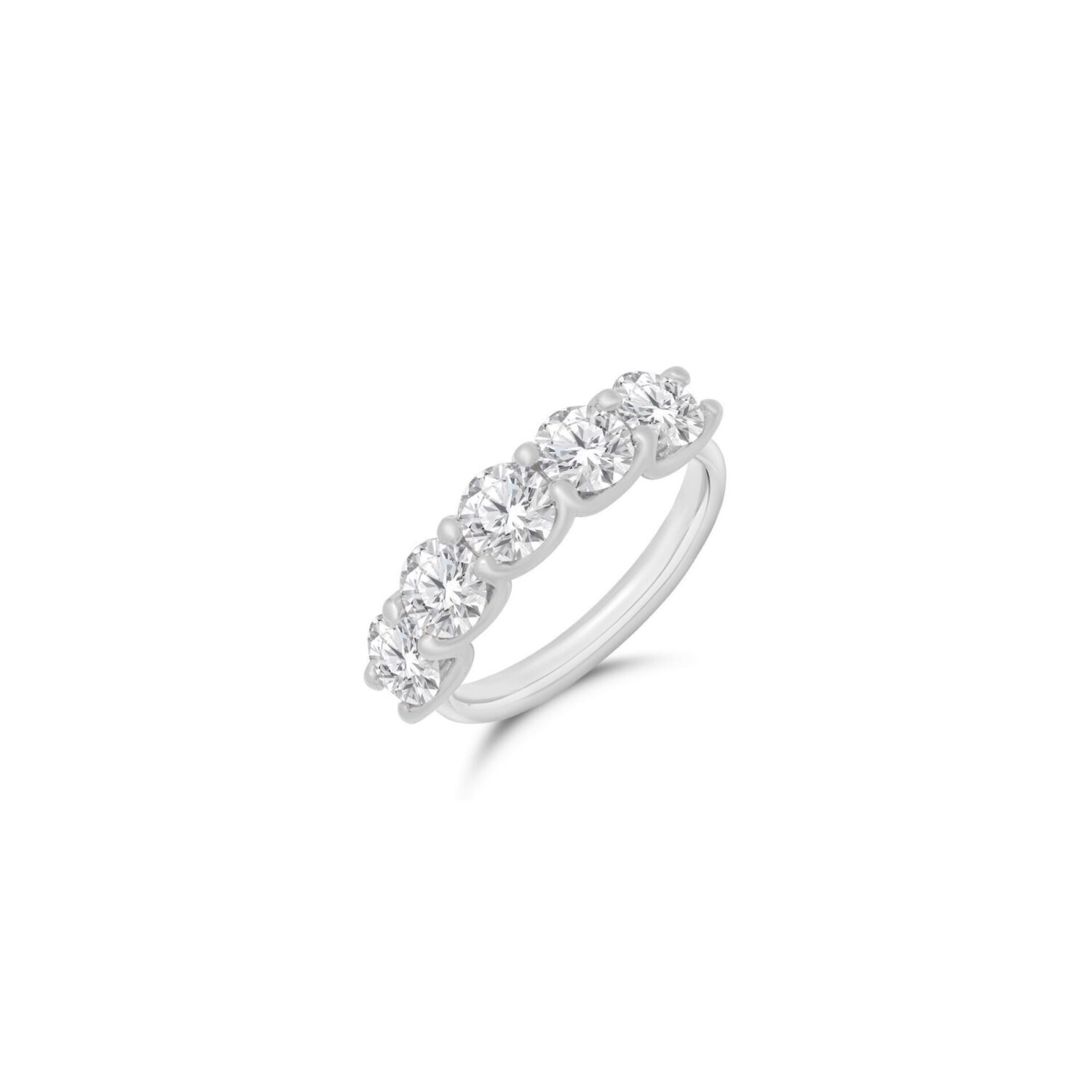 Lab grown diamonds in Cyprus - Diamond Ring 5 Stones 2.5 Carat best quality and price