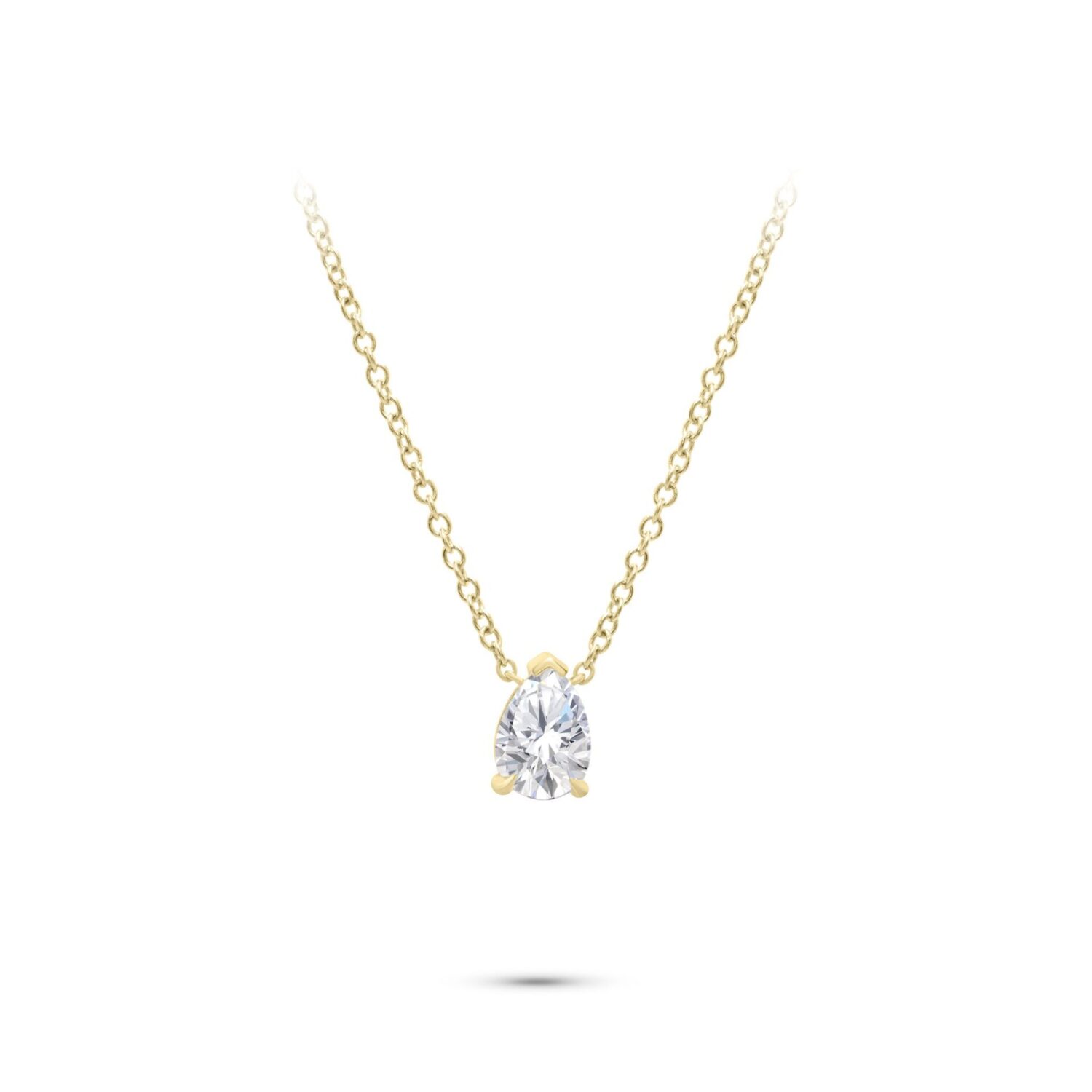 Lab grown diamonds in Cyprus - Drop Necklace  1 Carat best quality and price