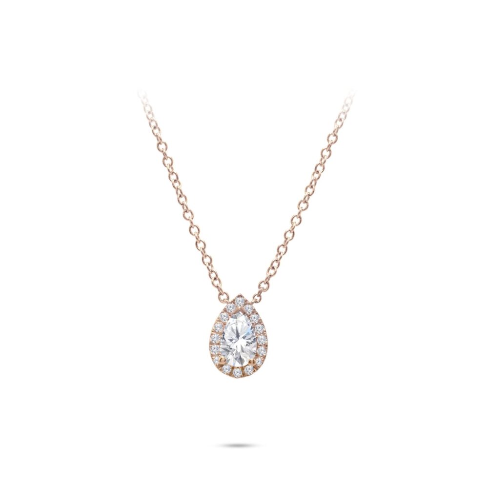 Lab grown diamonds in Cyprus - Drop Diamonds Around Necklace 0.9 Carat best quality and price