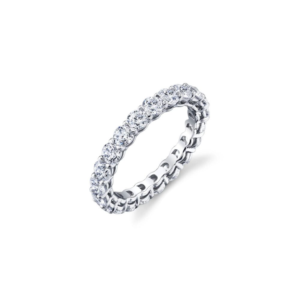 Lab grown diamonds in Cyprus - The Empire Round Cut 0.5 ct to 7.24 ct Full Eternity Band Diamond Ring best quality and price