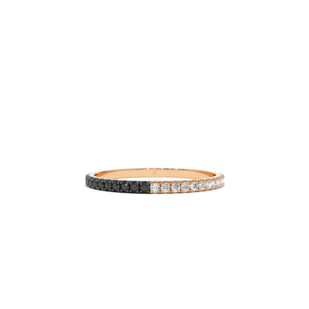 Lab grown diamonds in Cyprus - The Mood Color Mix 0.50 Ct 1.5mm Full Eternity Band Stackable Ring best quality and price