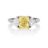 Lab grown diamonds in Cyprus - The Radiant and Trilliant Trio 1.6 to 7ct Three Stone Diamond Engagement Ring best quality and price