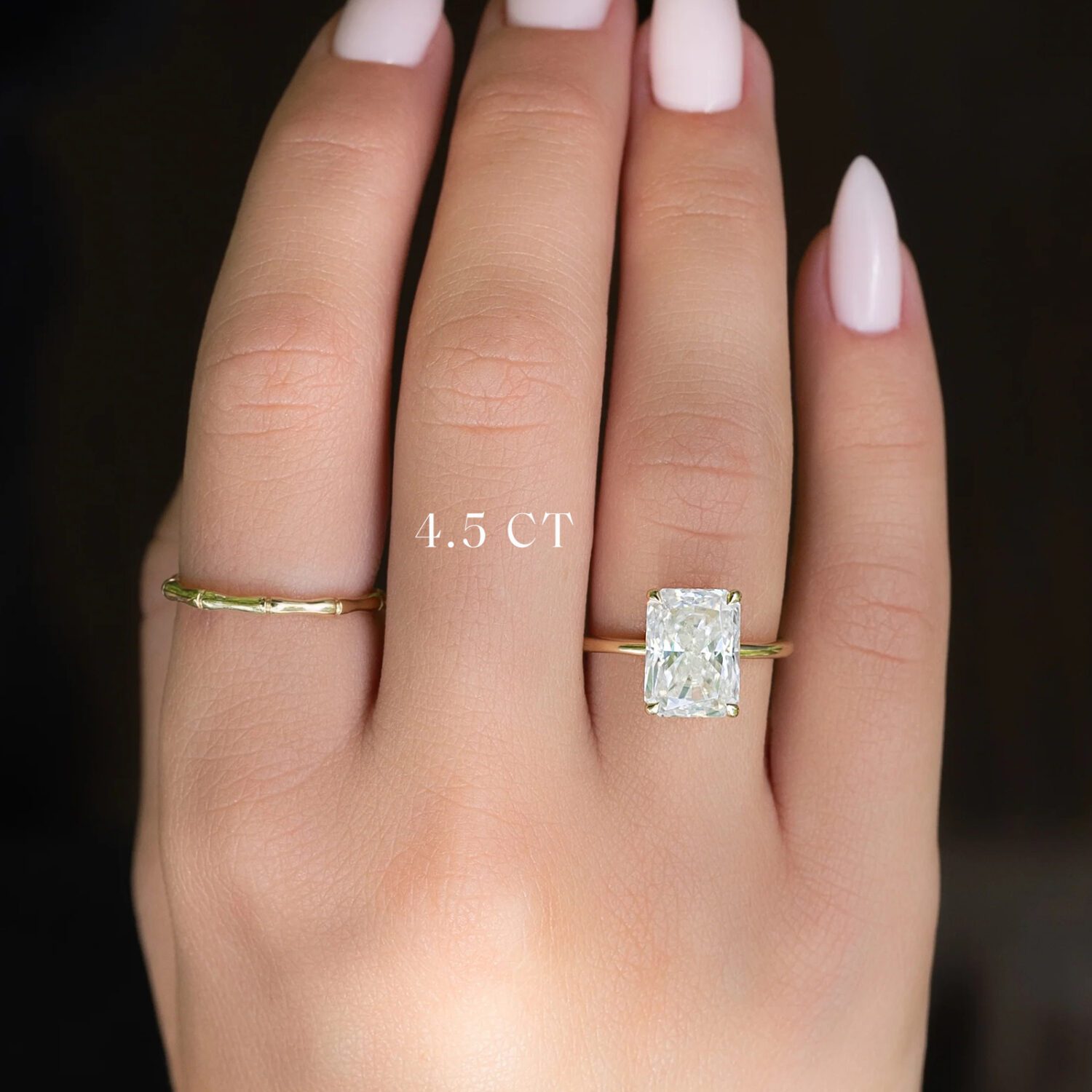 Lab grown diamonds in Cyprus - The Radiant Cut Solitaire 0.5 to 8ct Diamond Engagement Ring best quality and price