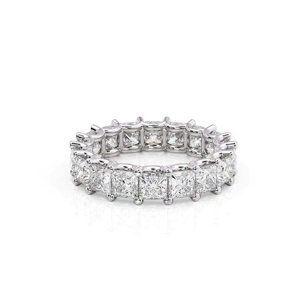 Lab grown diamonds in Cyprus - The Princess Cut 2 to 12-carat Full Eternity Band Diamond Ring best quality and price