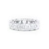 Lab grown diamonds in Cyprus - The Luxe Asscher Cut 4 ct to 11.25 ct Full Eternity Band Diamond Ring best quality and price