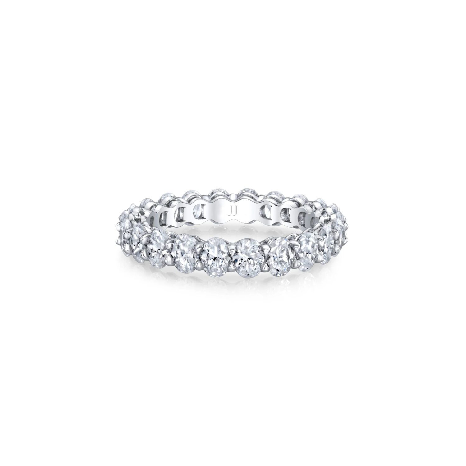 Lab grown diamonds in Cyprus - The Royal Oval Cut 2.11 ct to 12 ct Full Eternity Band Diamond Ring best quality and price