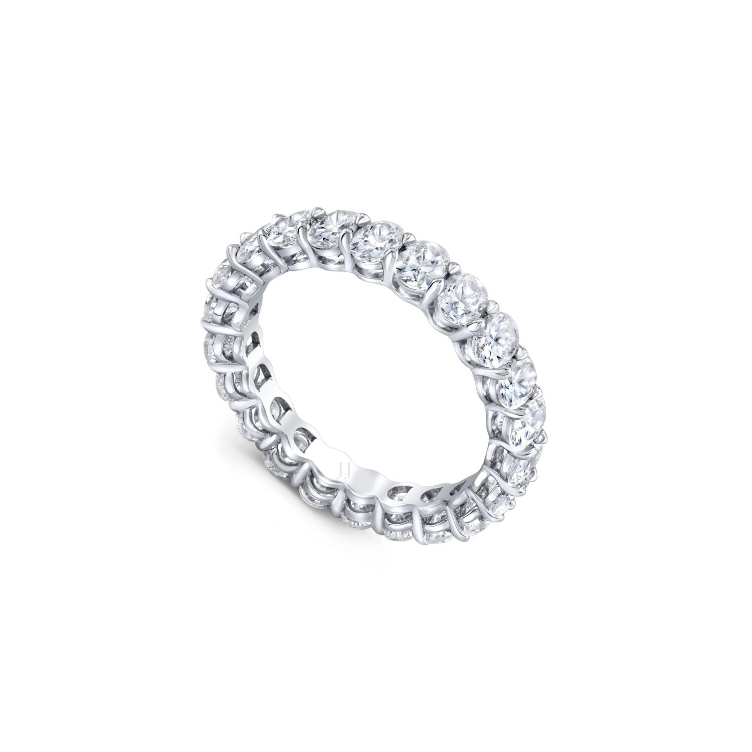 Lab grown diamonds in Cyprus - The Royal Oval Cut 2.11 ct to 12 ct Full Eternity Band Diamond Ring best quality and price